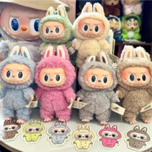 Pop Mart Labubu - Macaron Vinyl Face Plush Charm Mystery Box